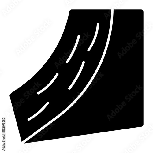 Snowboard park solid icon