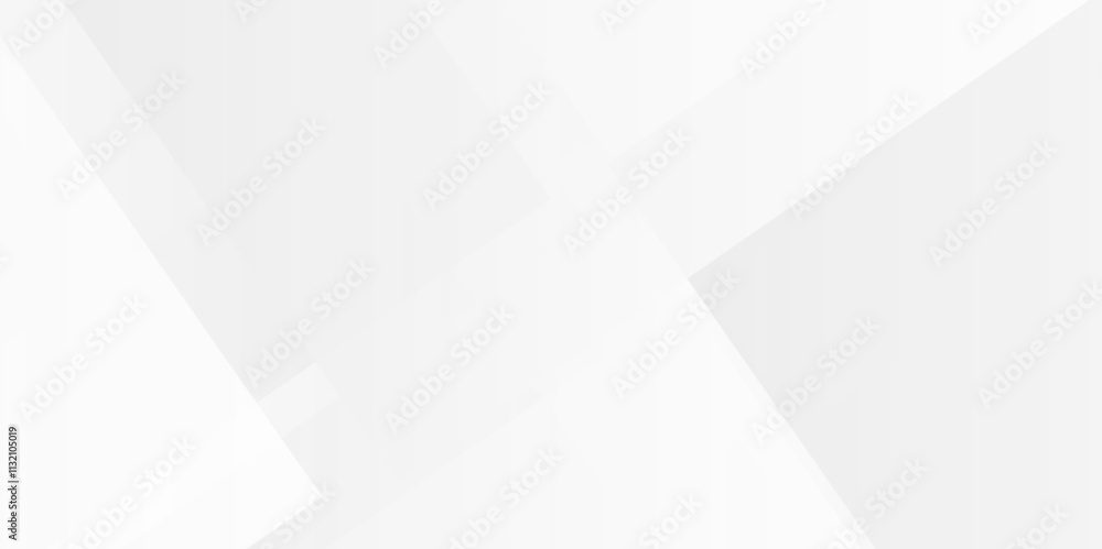 Obraz premium Modern white, gray gradient technology concept diamond triangle geometric line background. minimal rectangle randomly arranged white lines transparent layers white abstract design template background.
