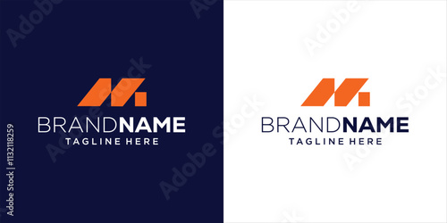 Creative Racing Logo Design Letter M Abstract, Design Inspiration, Illustration, Vector