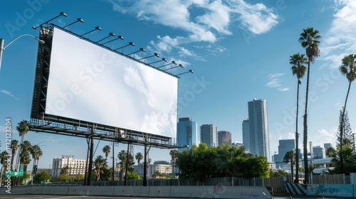 Urban Billboard in Los Angeles: A Blank Canvas for Advertising Opportunities