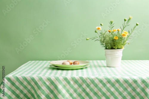 grass green backgrounds tablecloth