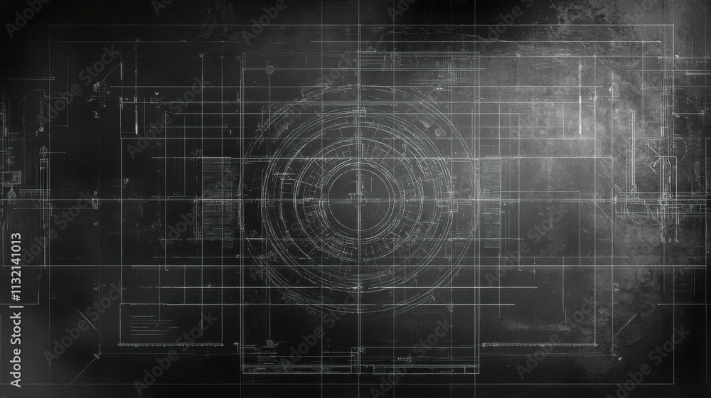 Obraz premium background blueprint plan