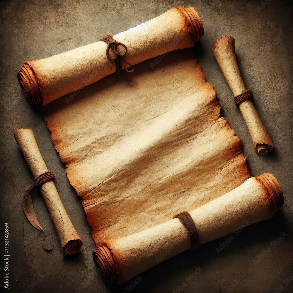 Fototapeta premium old paper scroll