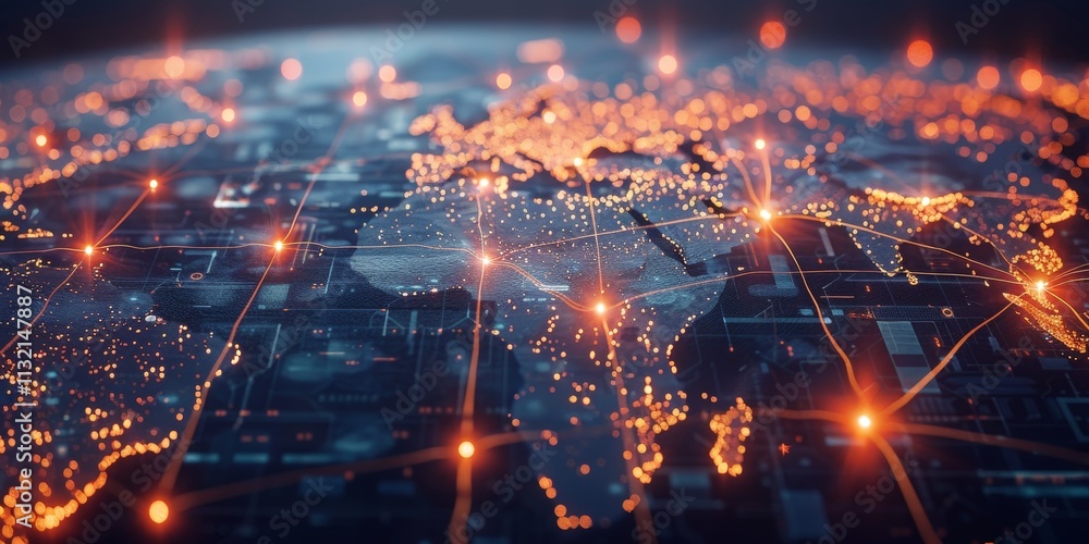 Obraz premium Global Network Connections