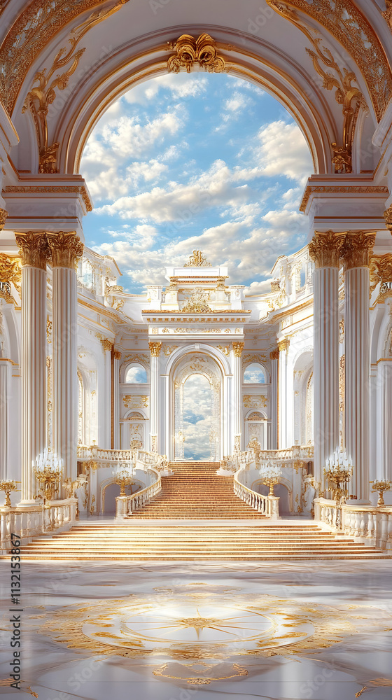 Fototapeta premium Grand Palace 3D Background