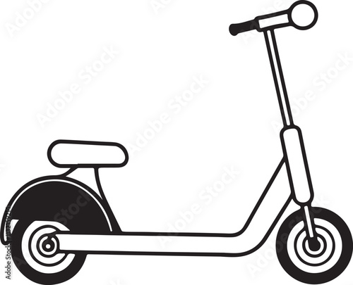 scooter bike toy bicycle isolated on white