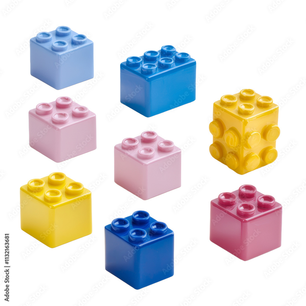 Naklejka premium colorful toy blocks