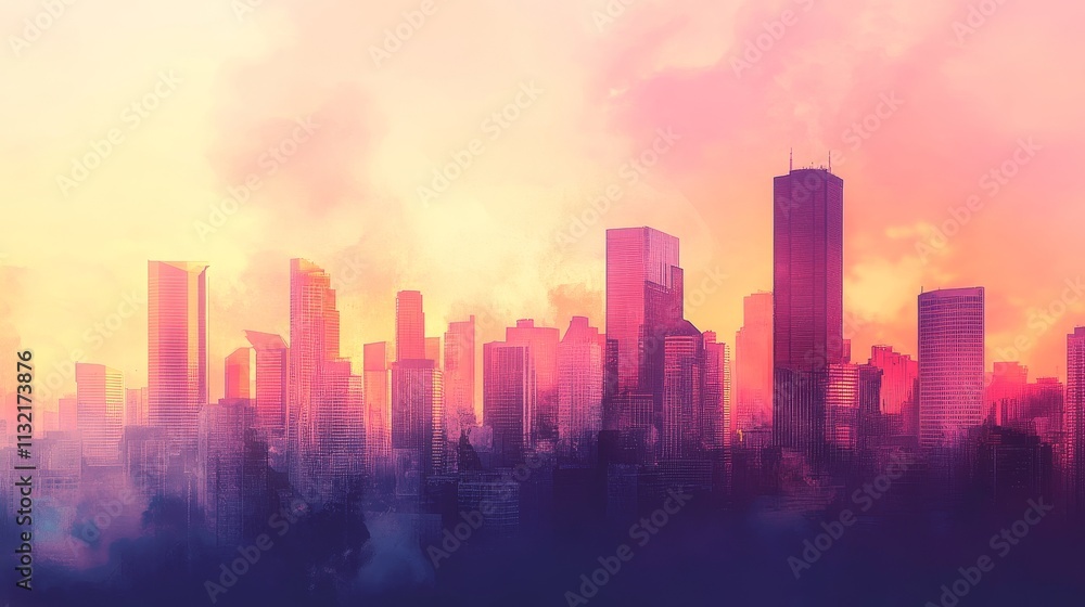 Fototapeta premium urban skyline 