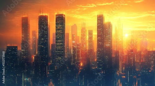 urban skyline 
