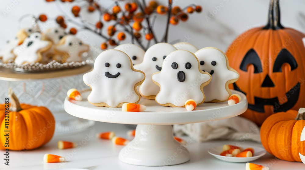 Obraz premium Halloween pumpkin cupcakes