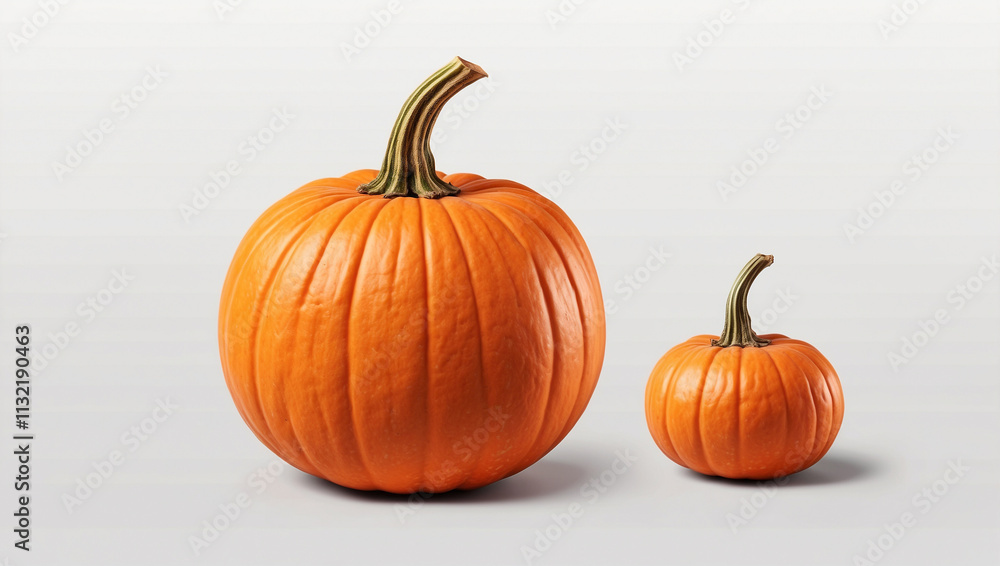 Obraz premium Isolated Pumpkin on White Background