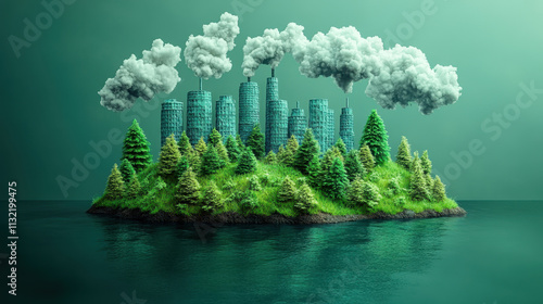 Sustainable Carbon Credit Trading in Business Concept