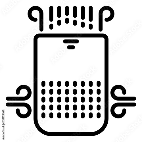 Air Purifier icon, line icon style