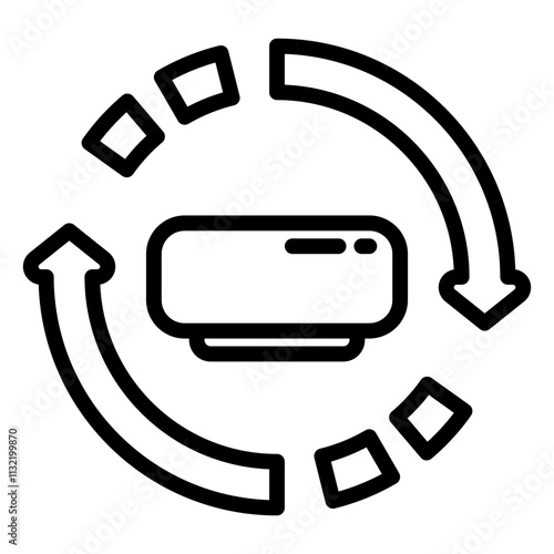 Service icon, line icon style