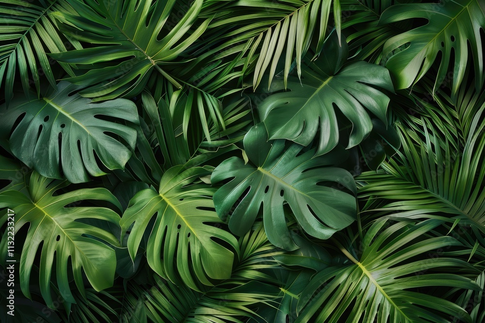 monstera leaves summer minimal background monstera leaves summer minimal background