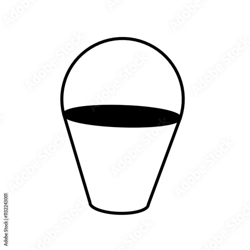 simple bucket icon