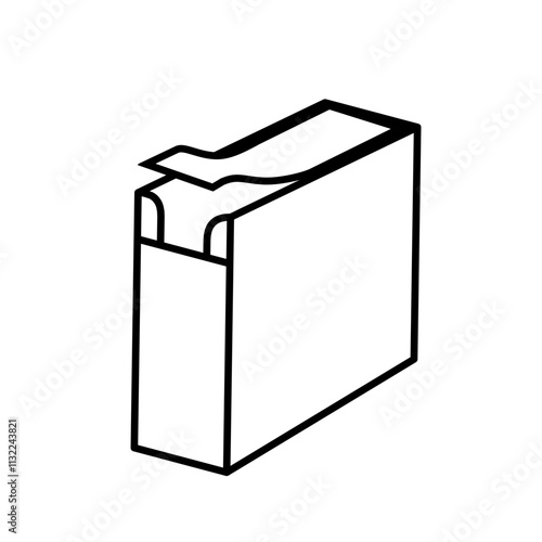 milk carton on white