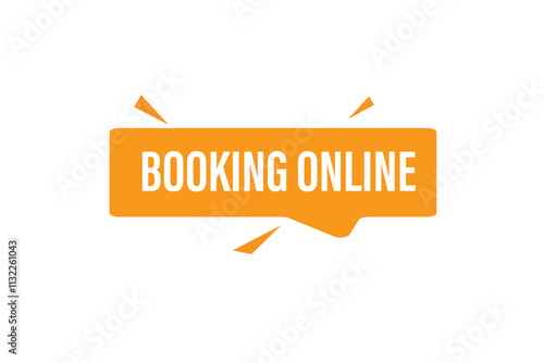 Booking online, clock, button, vector, banner template, website, design,
