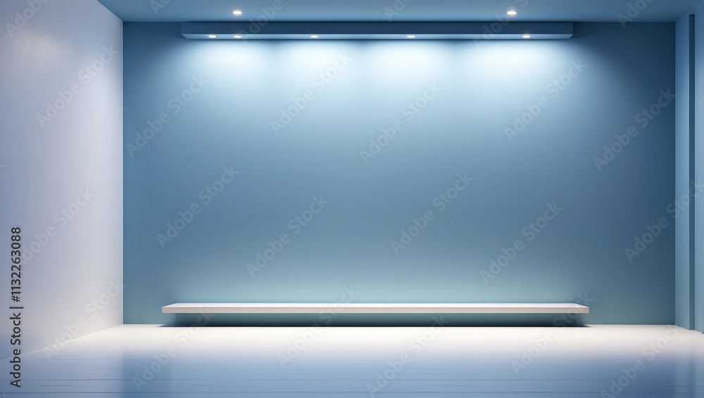 Obraz premium Universal Minimalistic Blue Background
