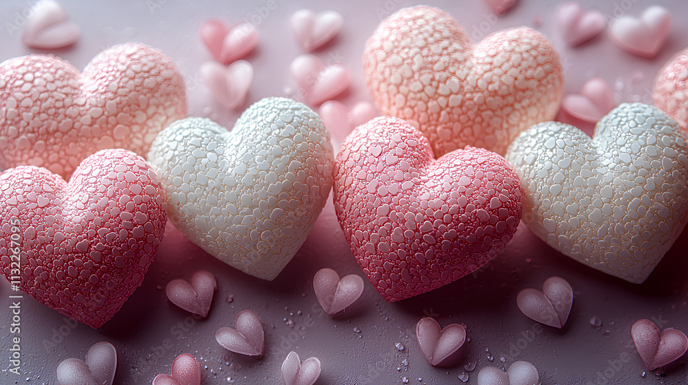 Obraz premium Pastel Heart Garland