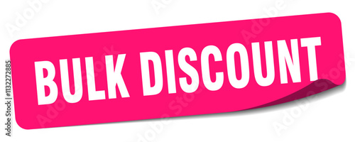 BULK DISCOUNT STICKER
