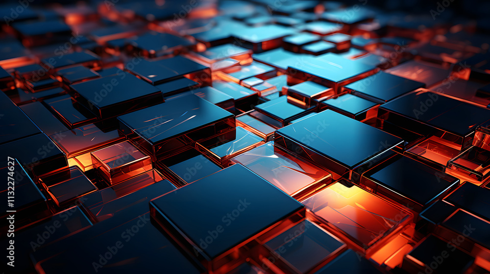 Obraz premium Digital technology professional business wallpaper abstract poster PPT background