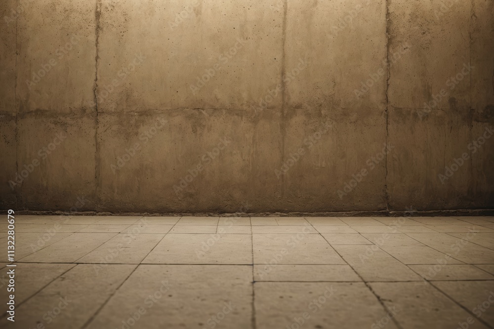 Fototapeta premium sepia color wall texture rough background concrete floor