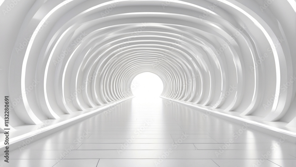 Fototapeta premium White Background 3D Room Light Abstract