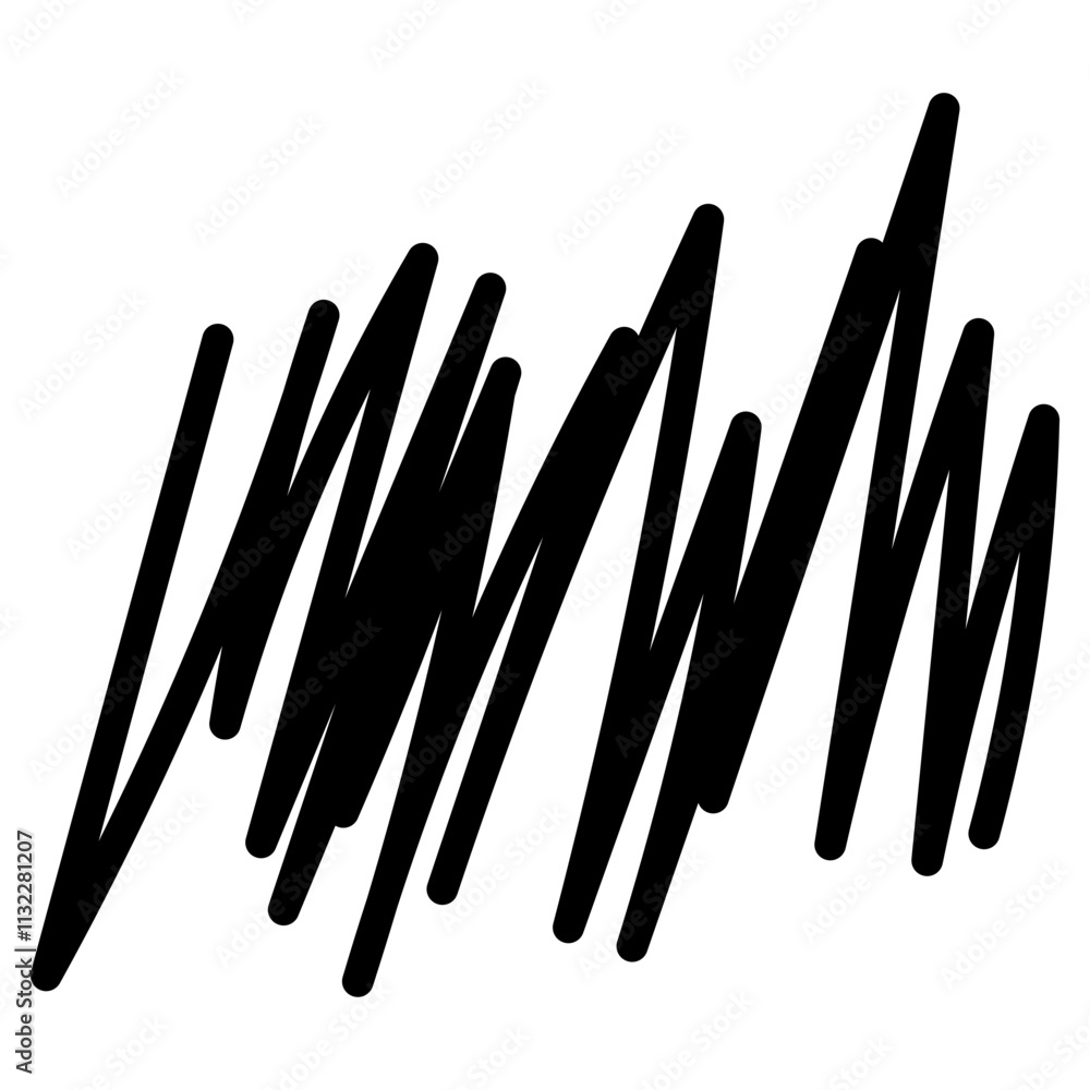 Obraz premium Blank Line Scribble