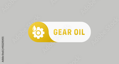 Gear oil label or gear oil vector. Best gear oil label for product packaging design, print, and more about gear oil product.