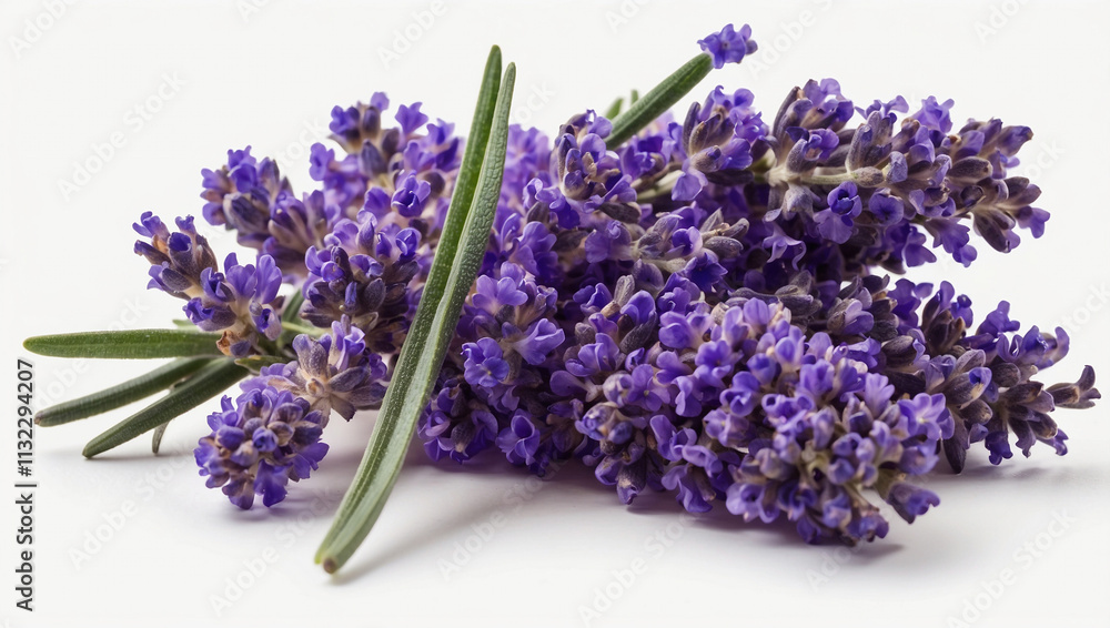 Fototapeta premium Bunch of Lavender Isolated on Background