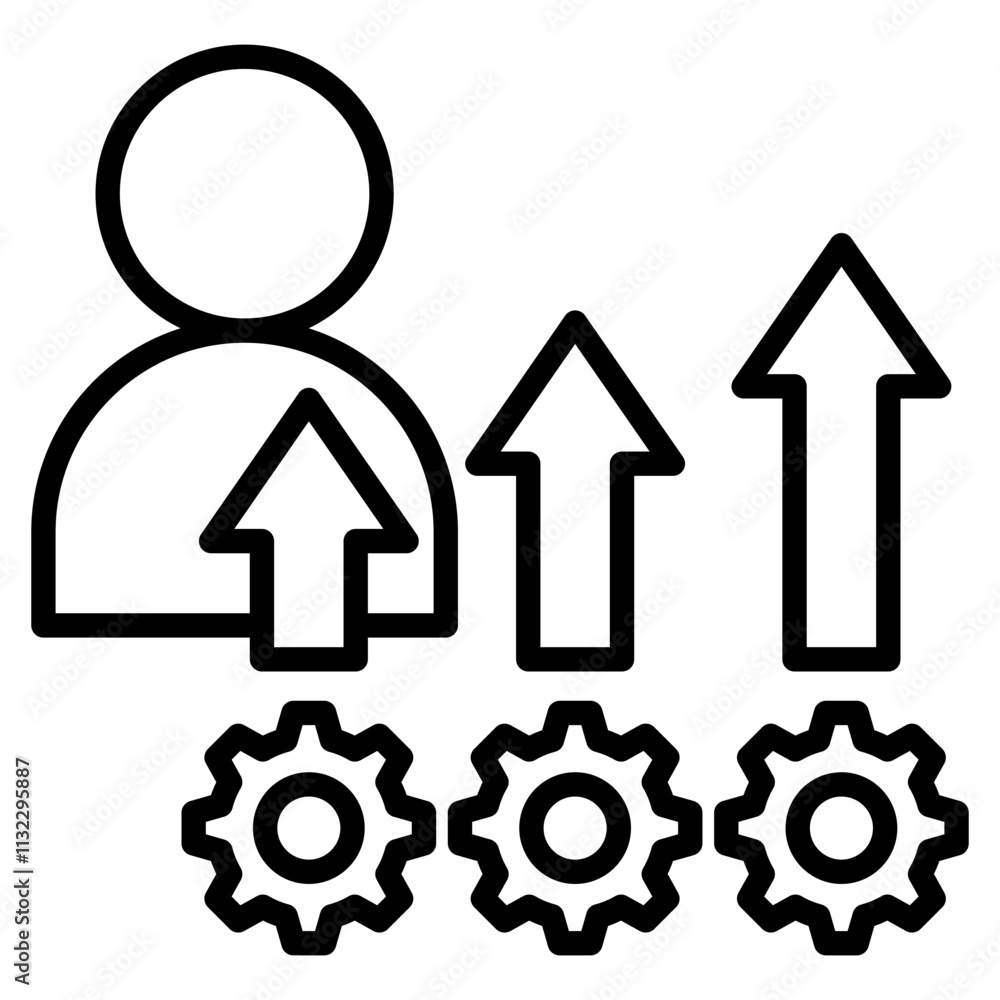skill development single icon skill development single icon
