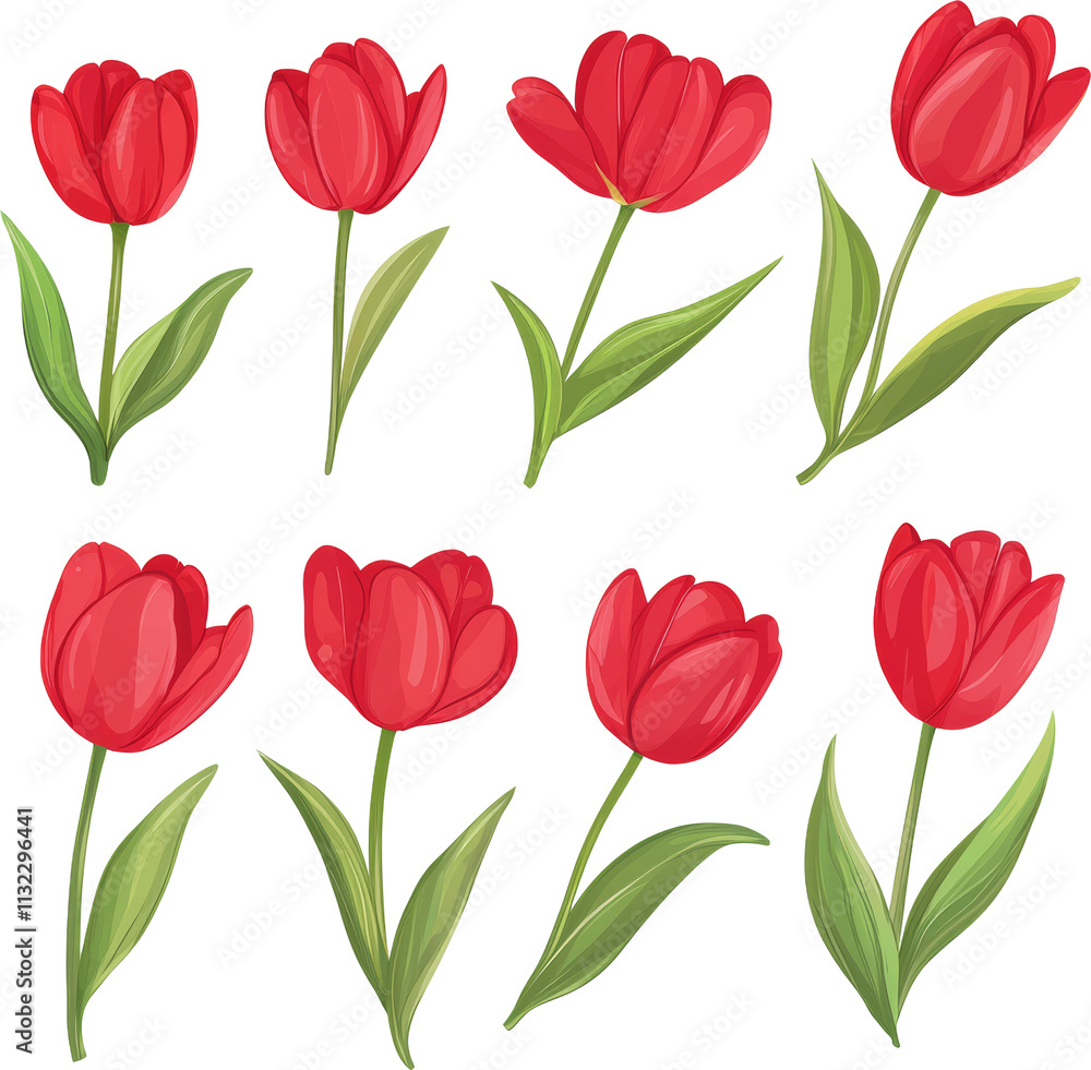 Fototapeta premium red tulip 