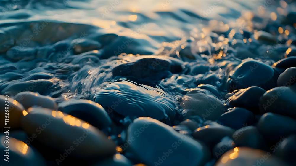 Obraz premium Ocean Stones Abstract Background Image