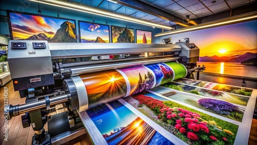 Large Format Printer, High Resolution, Advanced Printing Technology, Professional Photography, Detailed Image
