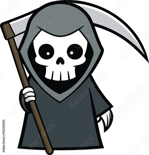 Grim reaper death concept illustrationPrint