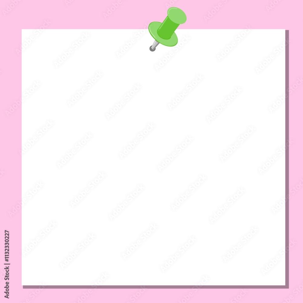 Obraz premium 핑크색 압정 메모지 카드뉴스 배경(Pink tack memo card news wallpaper)