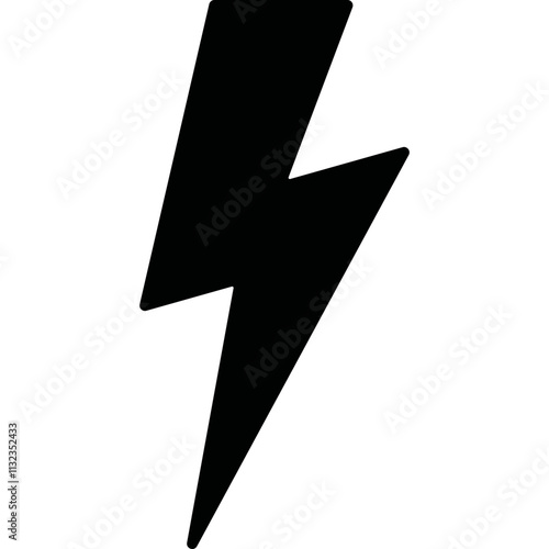 Simple vector icon lightning
