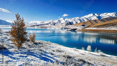 Kanas Lake in winter