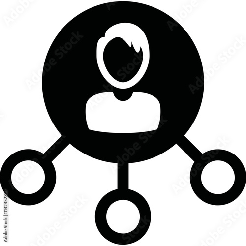 Simple vector icon human