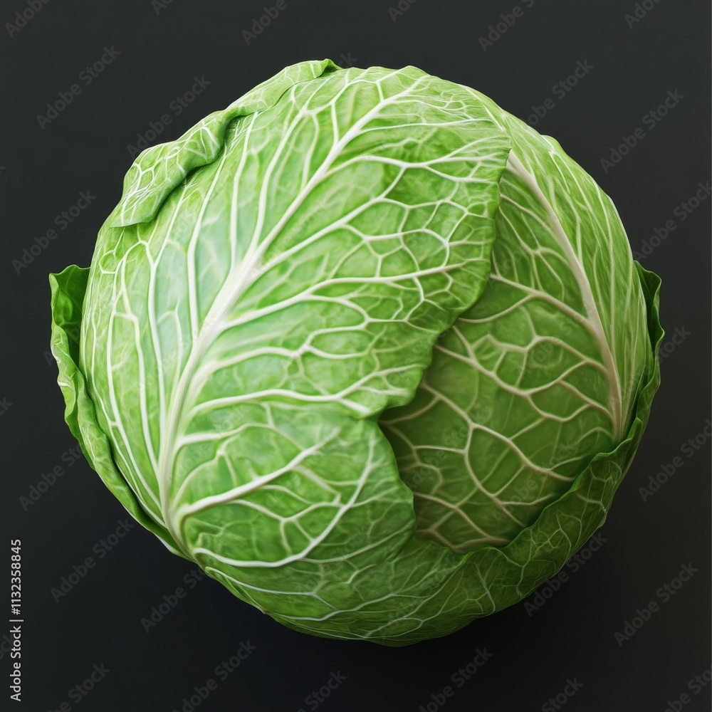 Fototapeta premium Round leafy green vegetable