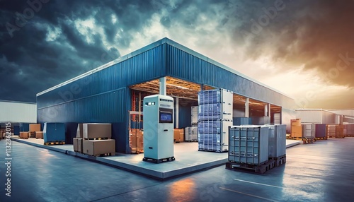 StateoftheArt Distribution Center Featuring Advanced Climate Control Technology for Optimal Storage of TemperatureSensitive Goods and Products photo