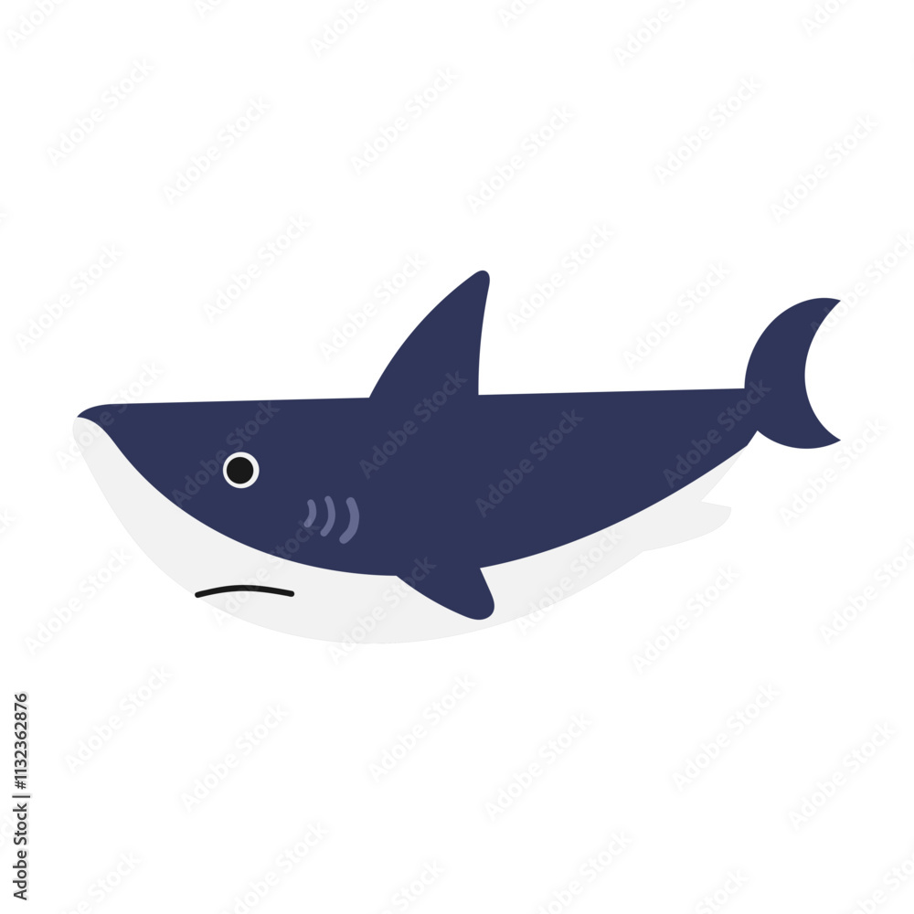 Obraz premium Shark cartoon illustration