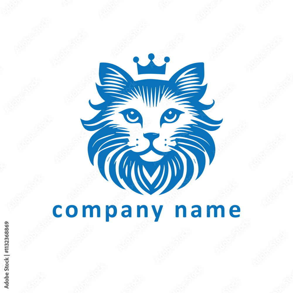 Obraz premium Cute cat logos appeal to a younger audience