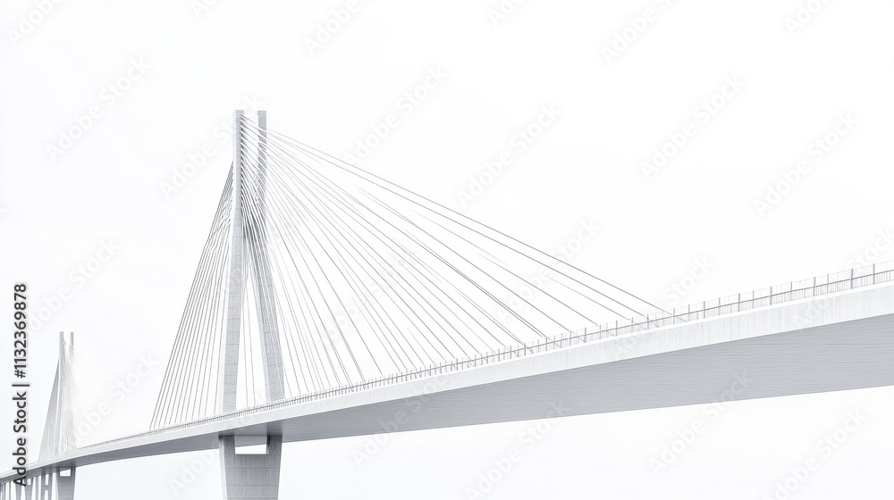 Fototapeta premium bridge infrastructure design civil engineering landscape architecture study and education concept