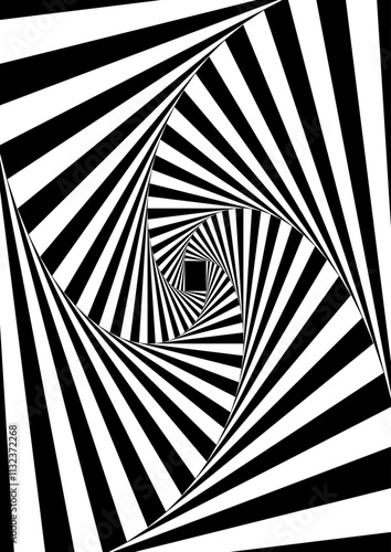 Op Art. Black and White. Format- SMYK A3 Poster