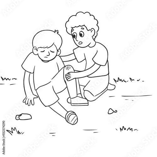 Children Helping Each Other