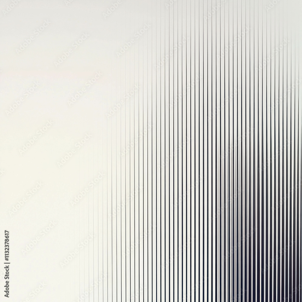 Obraz premium Minimalist Design with Thin Parallel Lines Creating Gradual Texture and Depth