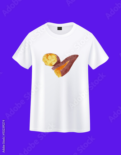 t shirt boiled sweet potatoes design