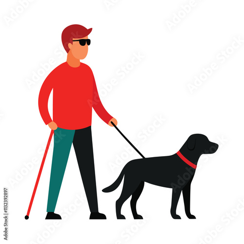 person with dog